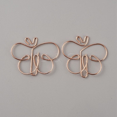 Mini Iron Place Card Holders AJEW-WH0342-47RG-1