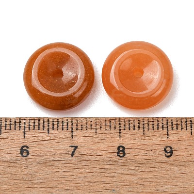 Natural Red Aventurine Peace Donut Pendants GG-CBA04F4-02A-1