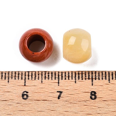 Natural & Synthetic Mixed Gemstone European Beads G-T092-10mm-23-1
