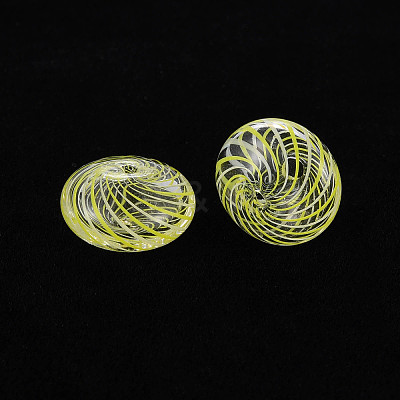 Transparent Handmade Blown Glass Globe Beads X-GLAA-T012-18-1