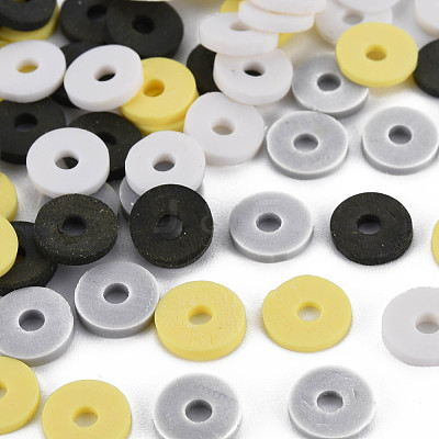 4 Colors Handmade Polymer Clay Beads CLAY-N011-032-02-1