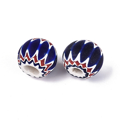 Handmade Millefiori Glass Rondelle Beads LS-LA-N002-13B-1