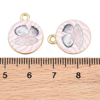 Ocean Theme Printed Alloy Pendants AL-CBA49CA-08E-1