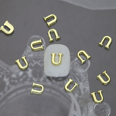 Alloy 26 Letter Shapes Nail Art Decoration MRMJ-WH0114-001-21-1