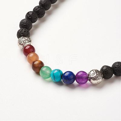 Yoga Chakra Jewelry BJEW-G554-05E-1