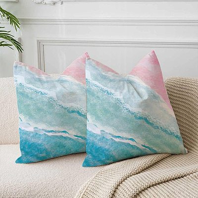 Square Polyester Pillow Case LS-AJEW-WH20080-67A-1