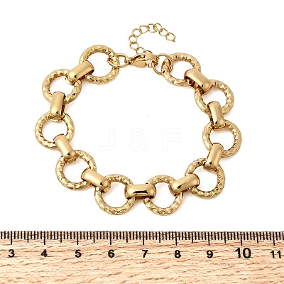 304 Stainless Steel Link Chain Bracelets for Women BJEW-P388-02A-G-1