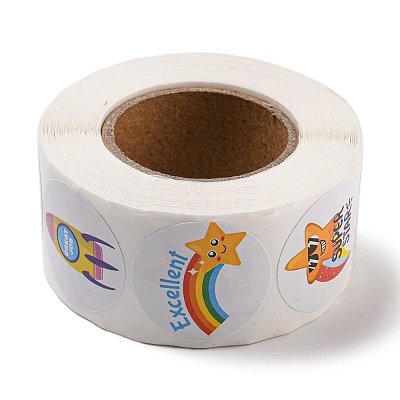 8 Styles Self-Adhesive Paper Cartoon Reward Stickers DIY-A049-01C-1