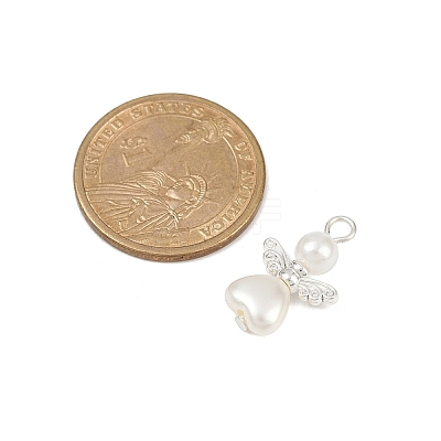 ABS Imitation Pearl Bead Pendants PALLOY-JF04104-01-1