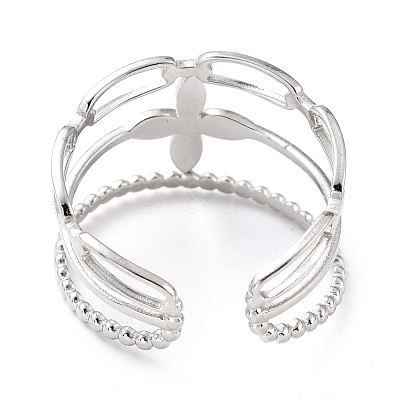 Tarnish Resistant 304 Stainless Steel Finger Rings RJEW-L102-22P-1