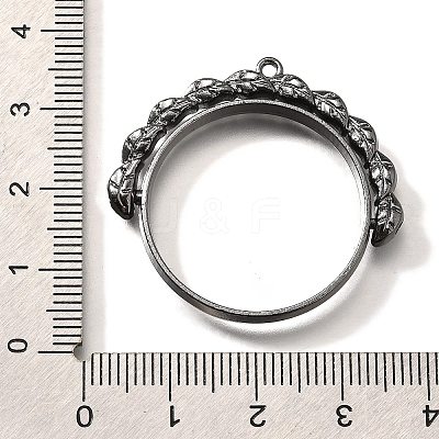 Alloy Open Back Bezel Pendants PALLOY-I223-12B-1
