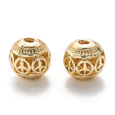Alloy Hollow Beads X1-PALLOY-P238-21G-RS-1