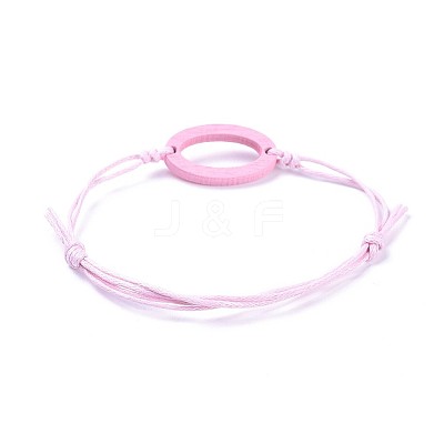 Adjustable Waxed Cotton Cord Bracelets BJEW-JB04293-03-1