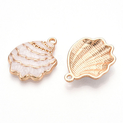 Rack Plating Alloy Enamel Pendant X-ENAM-Q449-12G-04-1