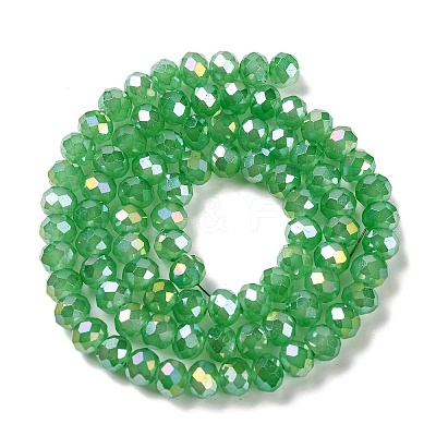 Baking Electroplate Glass Beads Strands LS-DGLA-A039-J6MM-B03-1