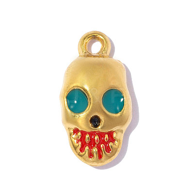 304 Stainless Steel with Enamel Charms SA-OY001-86G-1
