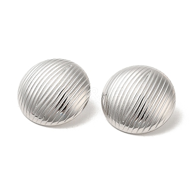 Non-Tarnish 304 Stainless Steel Stud Earrings EJEW-D100-04P-1