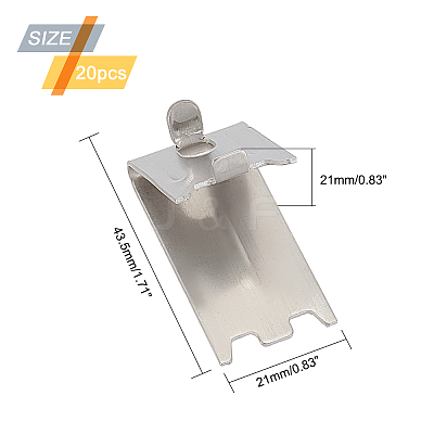 201 Stainless Steel Buckle STAS-WH0026-15P-1