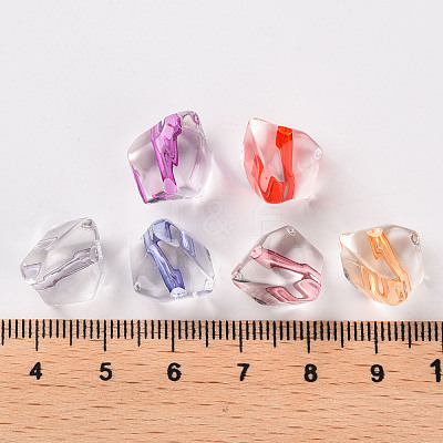 Transparent Acrylic Beads TACR-S154-04A-1