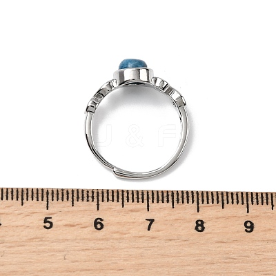 Natural Apatite Finger Rings RJEW-A084-04P-09-1