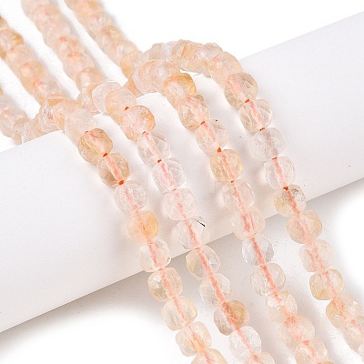 Heated Natural Citrine Beads Strands G-N342-135-1