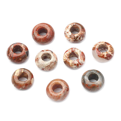 Natural Brecciated Jasper European Beads LS-X-G-G740-14x8mm-05-1