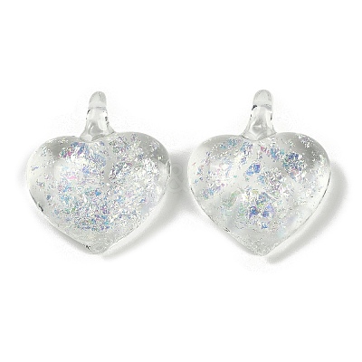 Lampwork Pendants FOIL-K003-02C-1