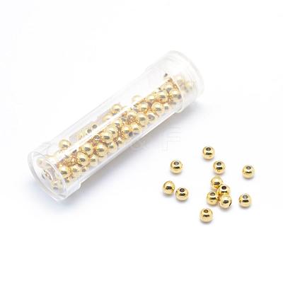 Brass Spacers Beads KK-K185-27-4mm-NR-1