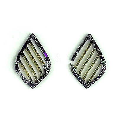 DIY Teardrop with Stripe Pendant Silicone Molds LS-DIY-I099-40-1