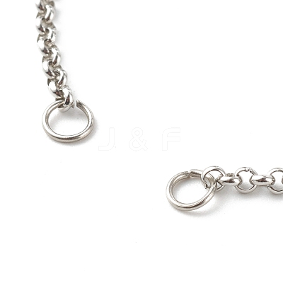 Tarnish Resistant 304 Stainless Steel Chain Bracelet Makings AJEW-JB00994-1