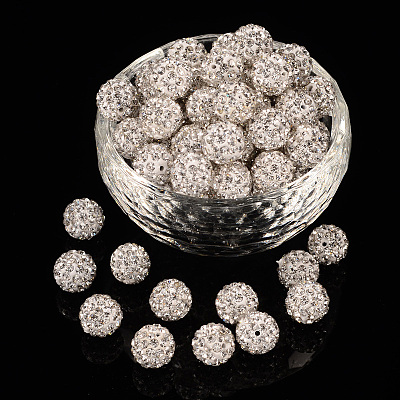 Pave Disco Ball Beads RB-H258-10MM-001-1
