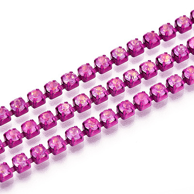 Iron Rhinestone Cup Chains CH-T006-05A-06-1