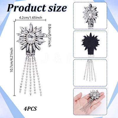 Glass Clothing Patches LS-PATC-WH0028-026E-1