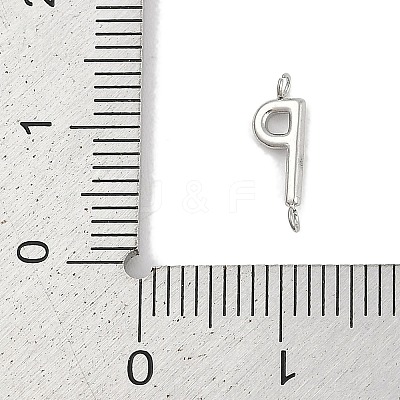 304 Stainless Steel Letter Connector Charms LS-STAS-M108-01P-16-1