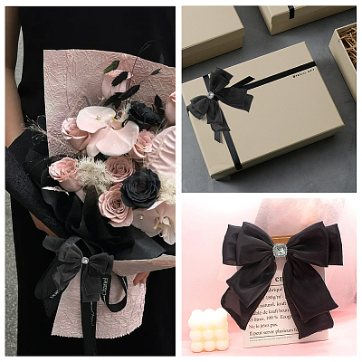 Polyester Ribbon for DIY Craft Gift Bouquet Wrapping Bow Making PW-WG8ABFF-02-1