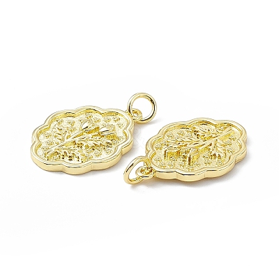 Rack Plating Brass Pendants KK-B065-20G-1