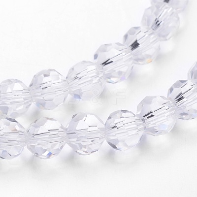 Transparent Glass Bead Strands X-GLAA-G013-6mm-72-1