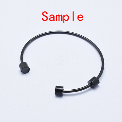 Eco-Friendly 316 Surgical Stainless Steel Cuff Bangle Making STAS-J038-25B-1