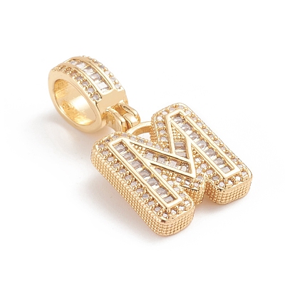 Brass Micro Pave Cubic Zirconia Pendants ZIRC-G165-13G-M-1