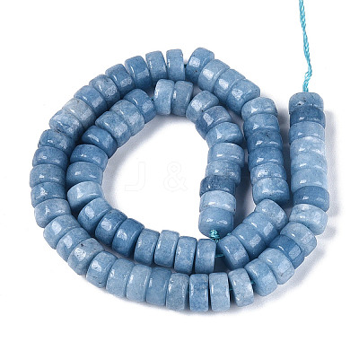 Dyed Natural White Jade Beads Strands G-T143-17I-1