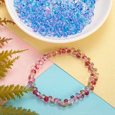 45G Transparent Baking Paint Glass Seed Beads SEED-SZ0001-028H-1