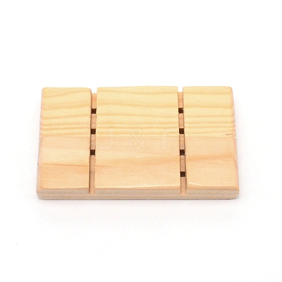 Bamboo Soap Dish DJEW-WH0037-41-1