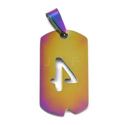 Ion Plating(IP) 304 Stainless Steel Pendants STAS-O127-A04-1