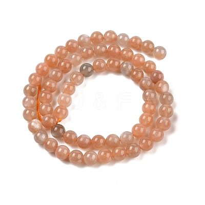 Natural Multi-Moonstone Beads Strands G-J157-6mm-06A-01-1