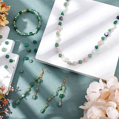 Natural Green Aventurine Bead Strands G-AR0001-31-1
