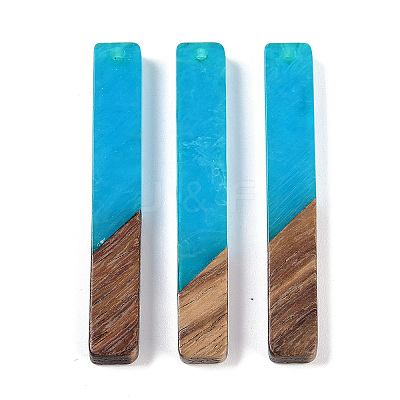 Resin & Wood Big Pendants WOOD-F015-02B-1