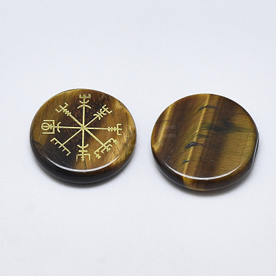 Natural Tiger Eye Cabochons G-T122-39E-1