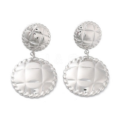 Non-Tarnish 304 Stainless Steel Dangle Stud Earrings EJEW-H115-35P-1