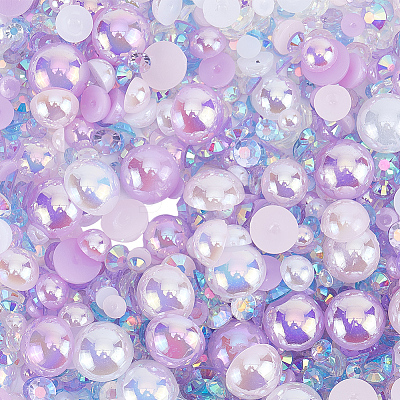 Resin Cabochons RESI-WH0029-14C-1