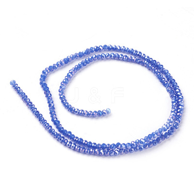 Electroplate Glass Beads Strands EGLA-R048-2mm-M2-1